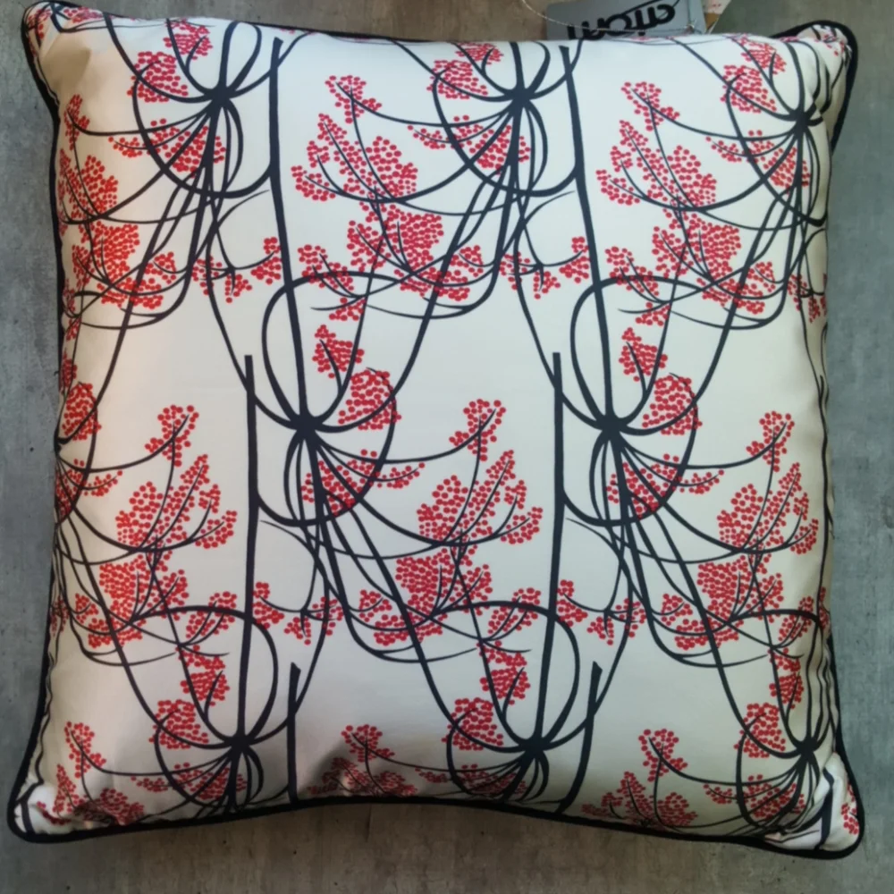 Wool Grass agnes & hoss satin/suede Pillow